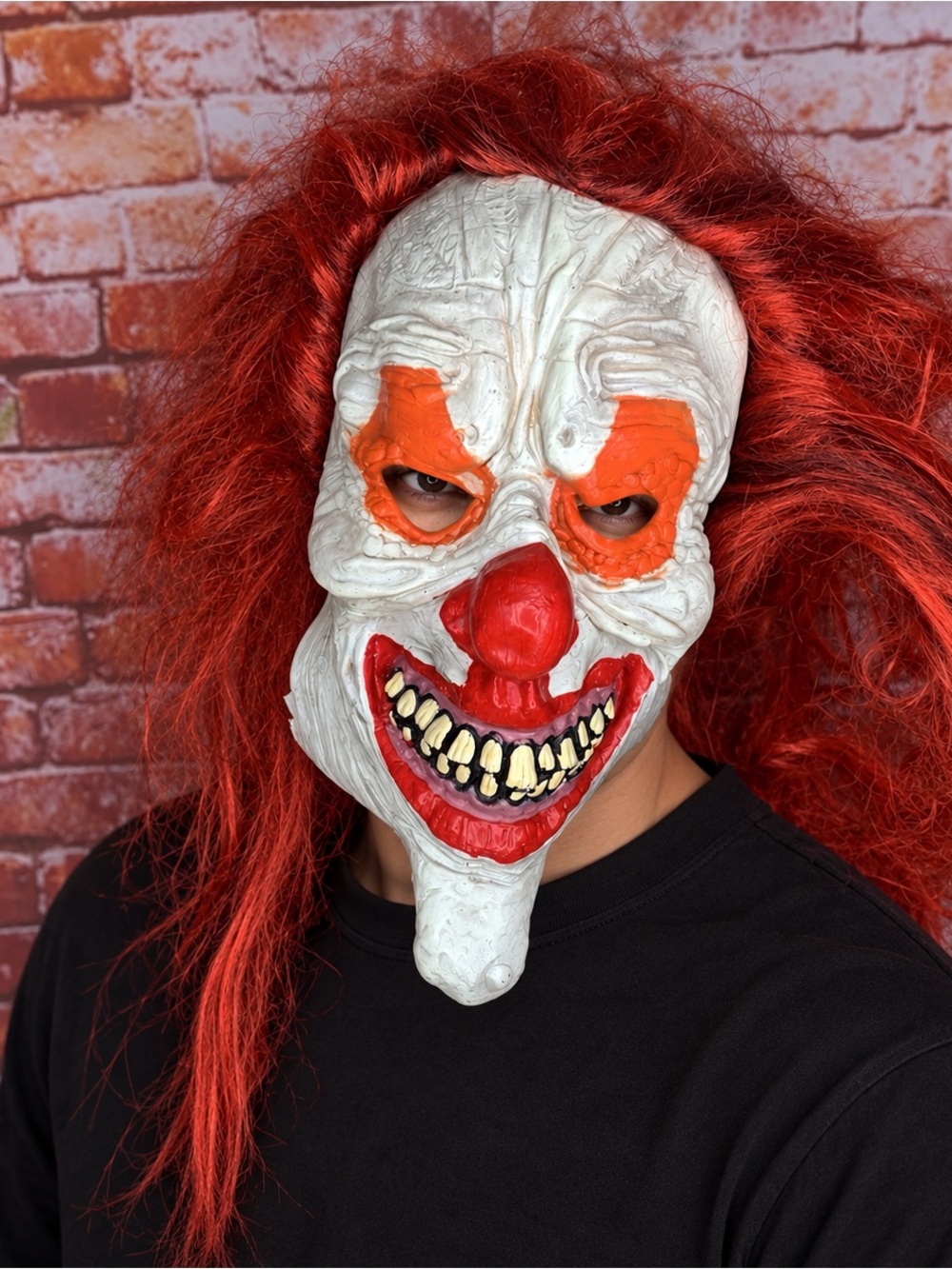 Vintage Y2K Creepy Latex Clown Mask